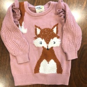 Girls Fox Sweater